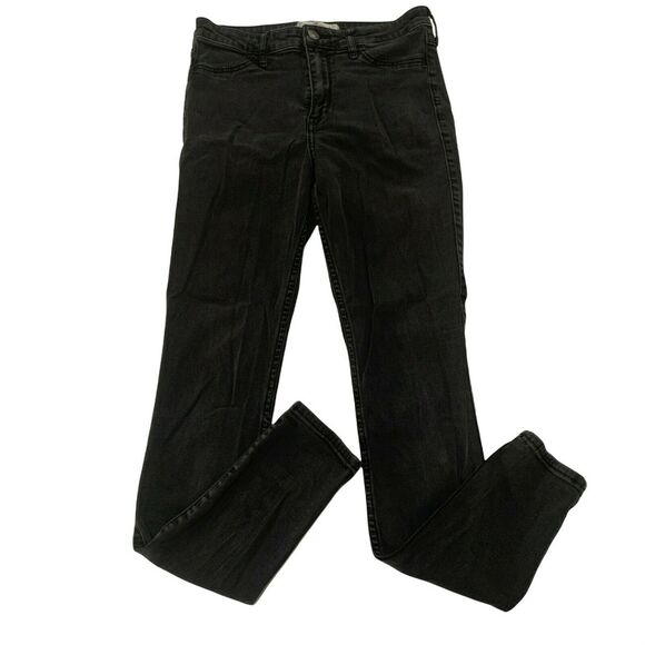 Hollister Denim - Hollister Womens Skinny Jeans Black Charcoal Size 5 W27L29 Stretch Mid Rise